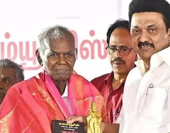 MKstalin greets Nallakannu