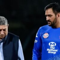 MS Dhoni and N Srinivan CSK