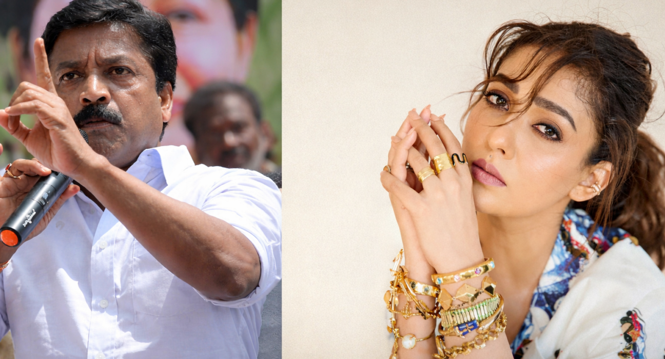 C. V. Shanmugam and Nayanthara