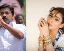 C. V. Shanmugam and Nayanthara