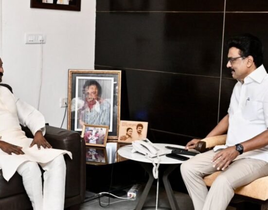 Vairamuthu and MK Stalin