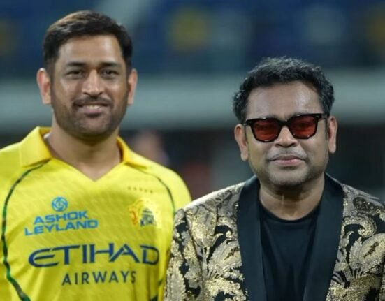 AR Rahman and MS Dhoni
