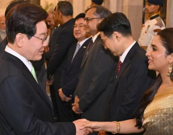 Priyanka Mohan with South Korea President