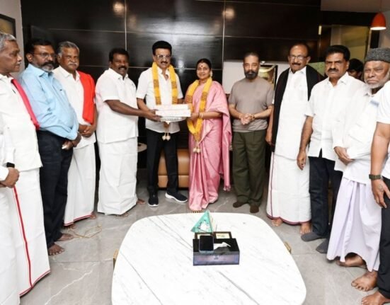 DMK Alliance Leaders with MK Stalin
