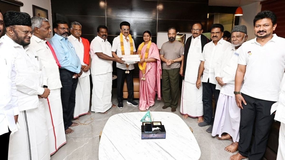 DMK Alliance Leaders with MK Stalin